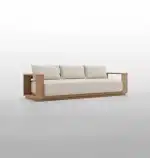 Teak Oslo 3 Seater Sofa