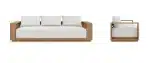 Teak Oslo 3 Seater Sofa - imagine 3