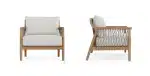 Teak Lotus Lounge Chair - imagine 3